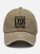 Gorra con letras "I Fix Stuff" para hombre, estilo vintage lavado, años 50, de Alohadaddy