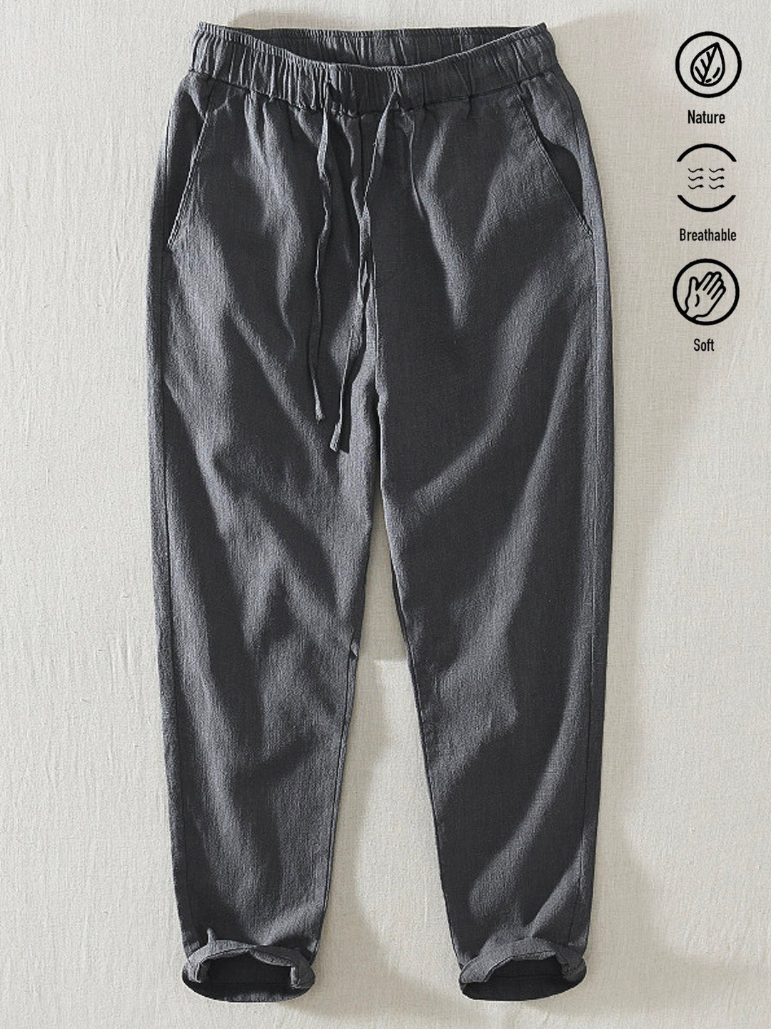 Alohadaddy Linen Casual Plain Basic Men&