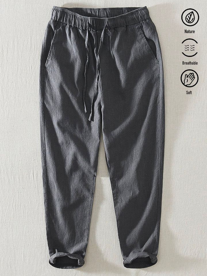 Alohadaddy Linen Casual Plain Basic Men&