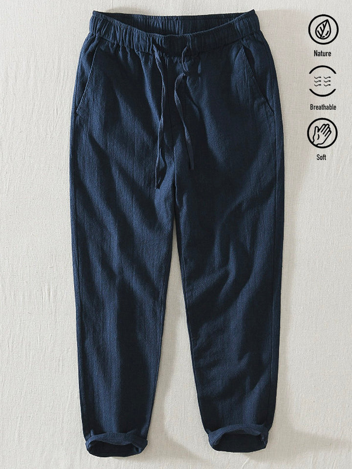 Alohadaddy Linen Casual Plain Basic Men&