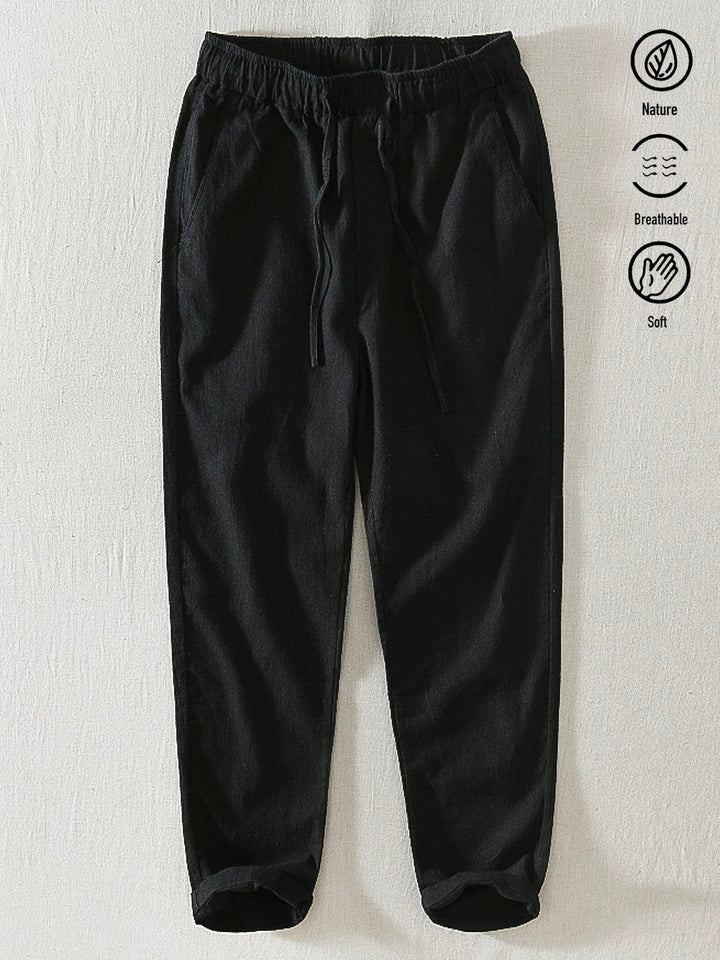 Alohadaddy Linen Casual Plain Basic Men&