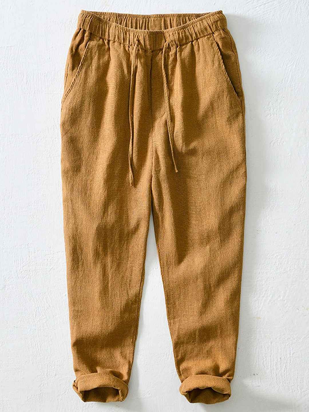 Alohadaddy Linen Casual Plain Basic Men&