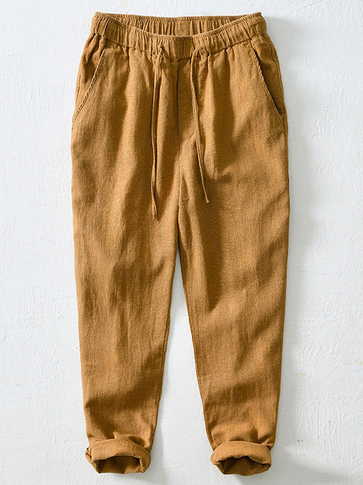 Alohadaddy Linen Casual Plain Basic Men&