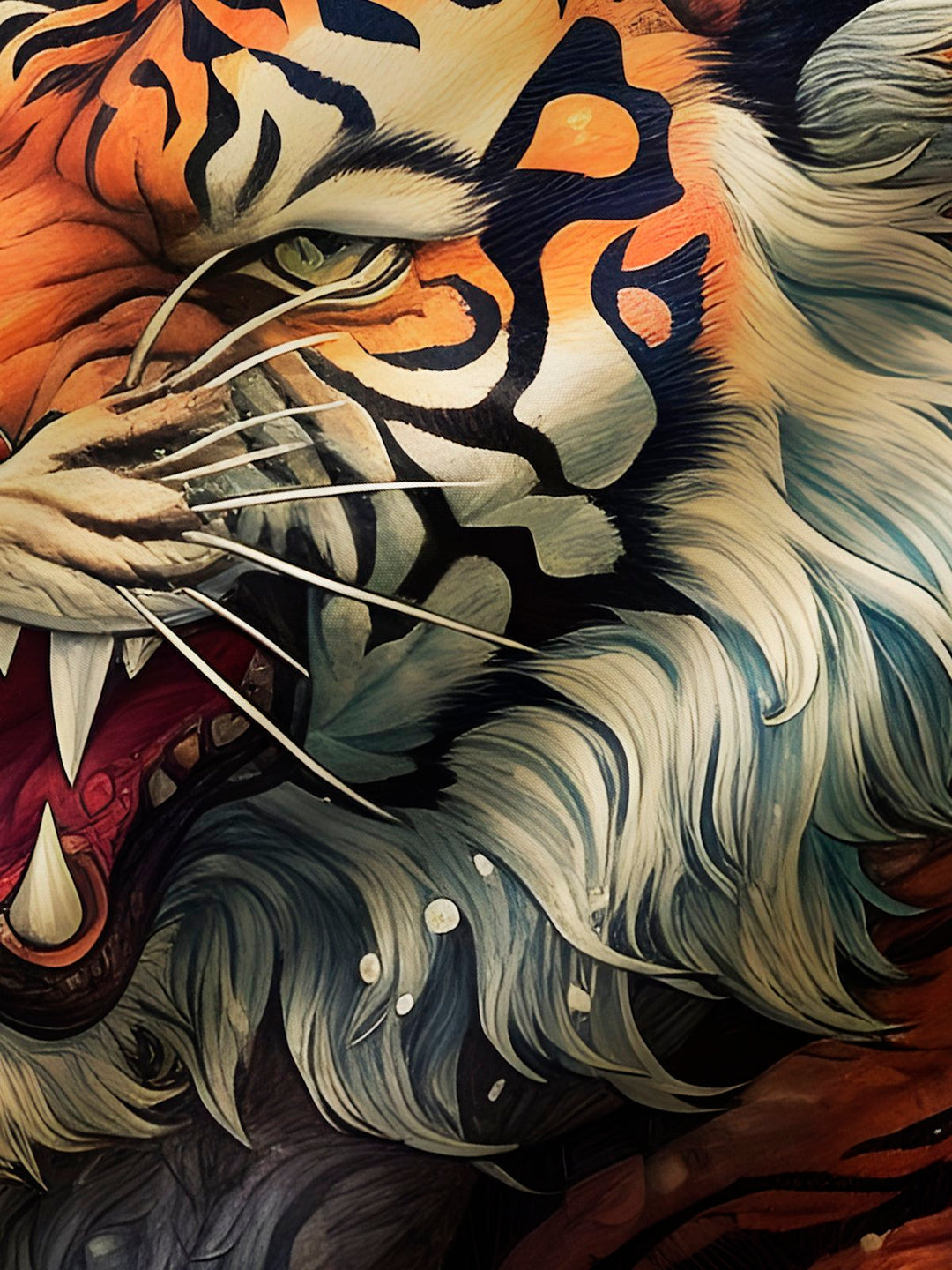 Alohadaddy Retro Ukiyoe Tiger Men&