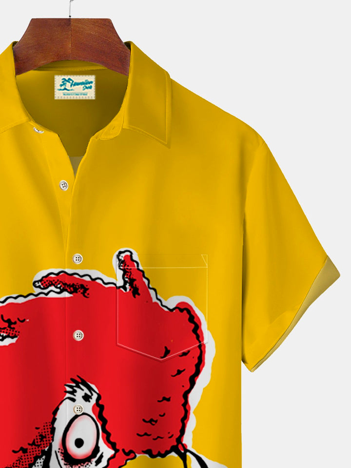 Alohadaddy Rooster Print Beach Men&
