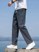 Alohadaddy Linen Casual Pants Men's Loose Breathable Big&Tall Trousers