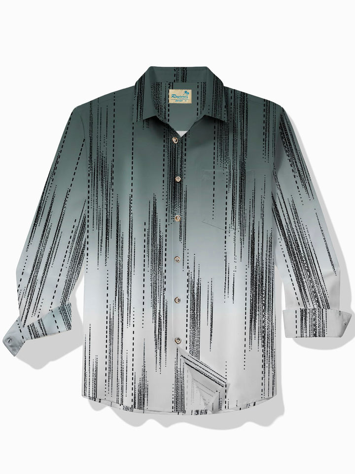 Alohadaddy Retro Gradient Stripe Print Men&
