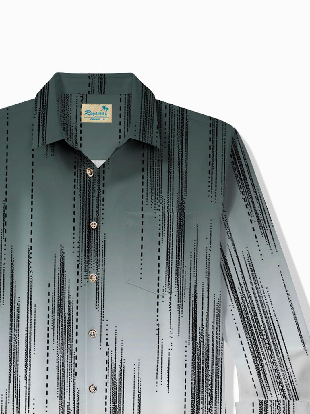 Alohadaddy Retro Gradient Stripe Print Men&