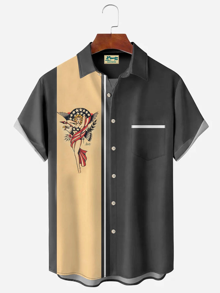 Alohadaddy Vintage Bowling Belle Print Men&