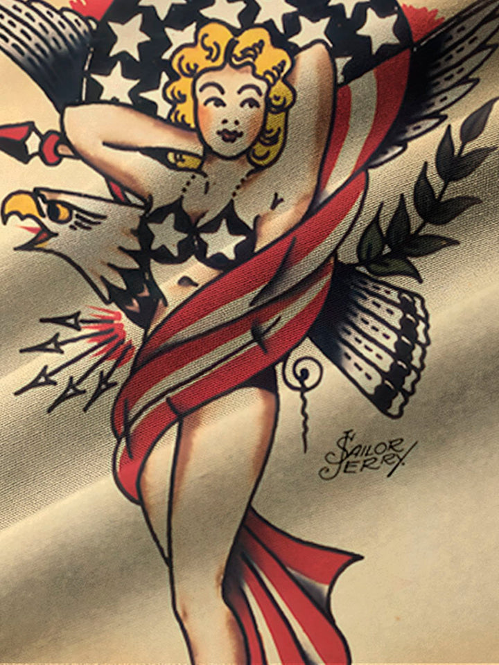 Alohadaddy Vintage Bowling Belle Print Men&