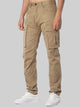 Alohadaddy Men's Loose Plus Size Casual Zipper Cargo Pants Multi Pocket Straight Leg Trousers