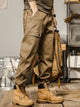 Men's Loose Straight Casual Ankle Banded Cargo Pants