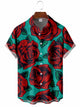 Valentine's Day Rose Casual Short Sleeve Shirt