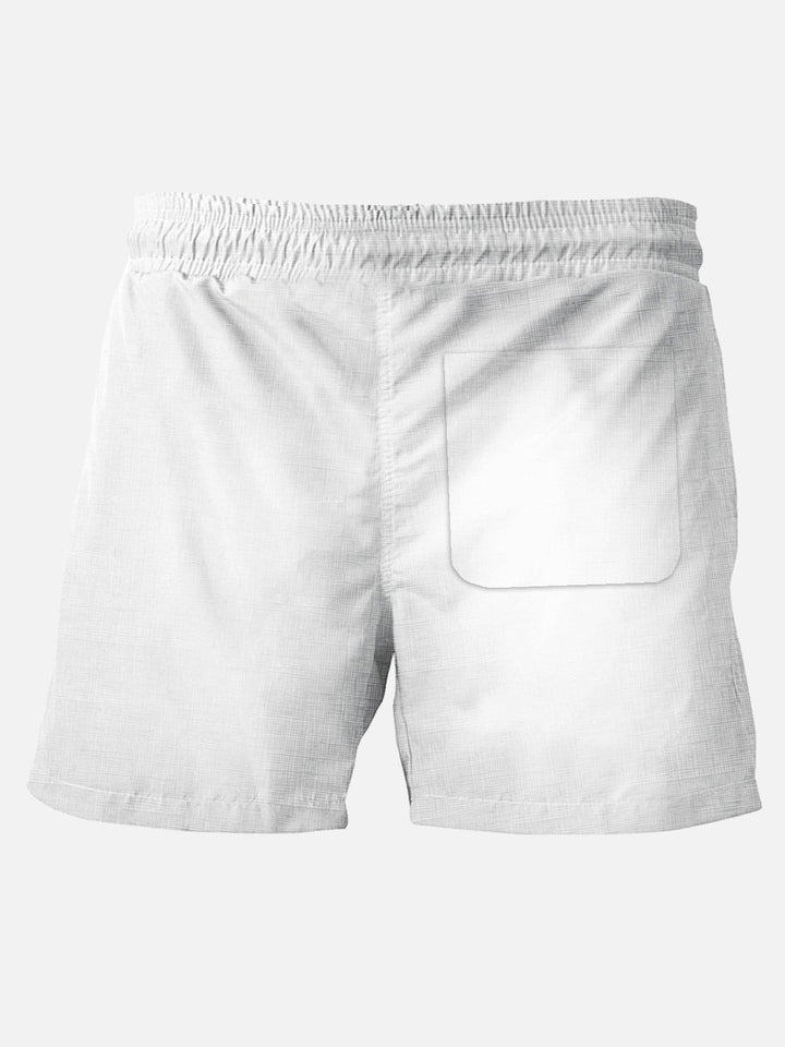 Pantalones cortos casuales naturales y transpirables de algodón y lino Hoochie Daddy para hombre de Alohadaddy