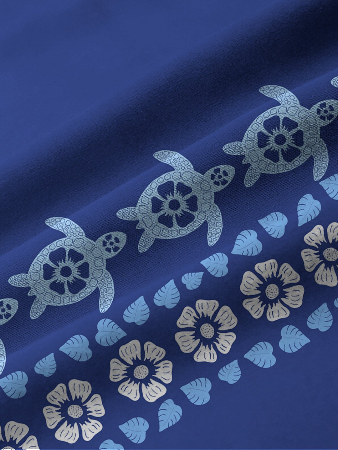Alohadaddy Vacation Beach Turtle Hibiscus Flower Men&