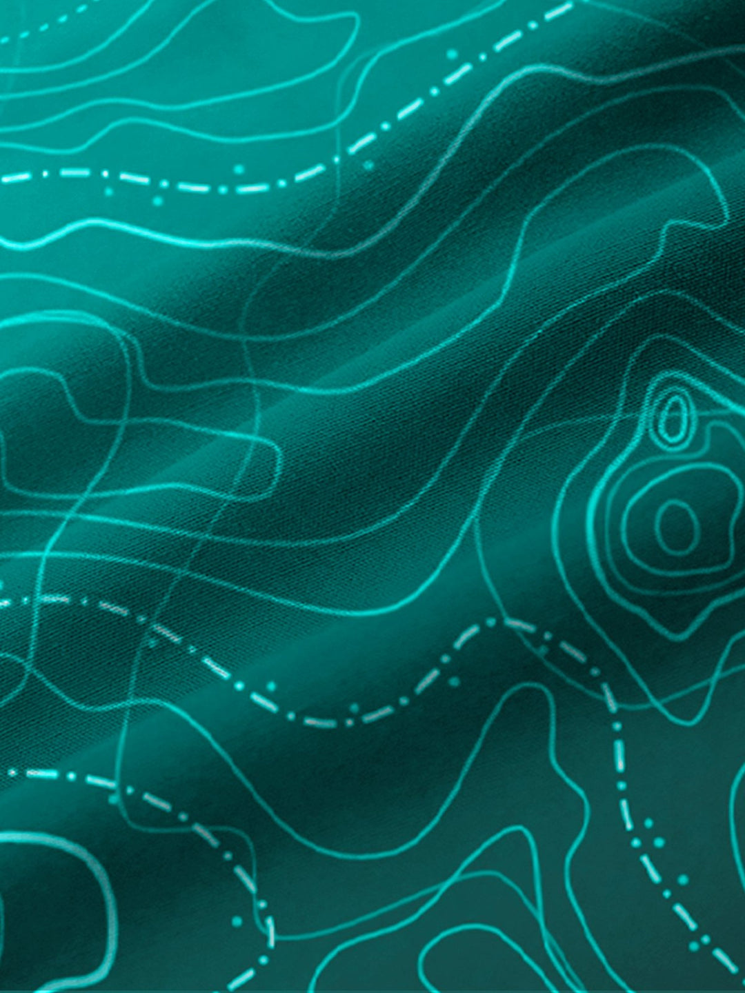 Alohadaddy Vacation Beach Map Line Tie-Dye Men&