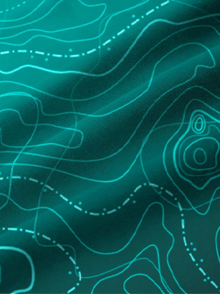 Alohadaddy Vacation Beach Map Line Tie-Dye Men&
