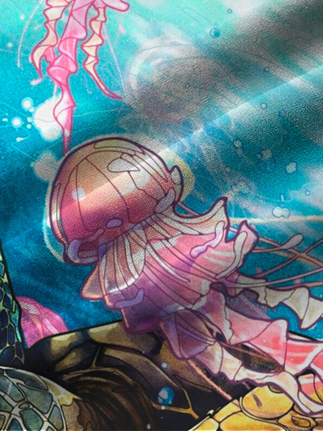 Alohadaddy Turtle Jellyfish Beach Vacation Art Men&