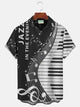 Alohadaddy Musical Instruments Musical Notes Men's Button Down Shirt