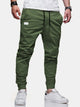 Alohadaddy Basic Casual Stretch Men's Cargo Pants Leggings Pants