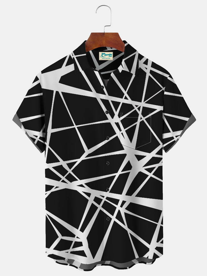 Alohadaddy Vintage Rock Geometric Print Men&