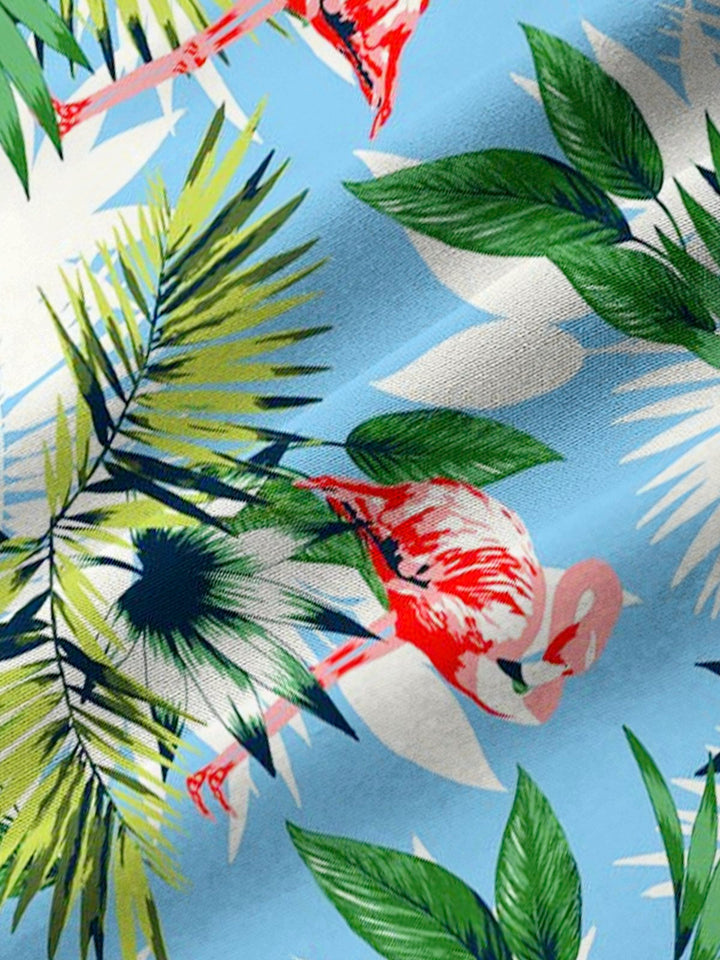 Camisa elástica con botones de talla grande con diseño geométrico hawaiano para hombre de Alohadaddy Art