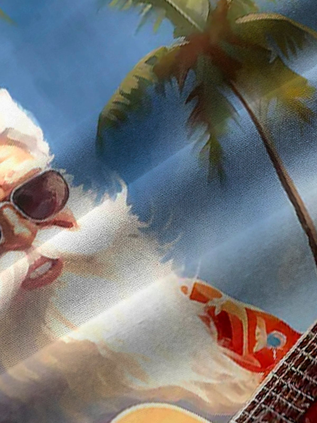 Alohadaddy Christmas Santa Musical Print Men&