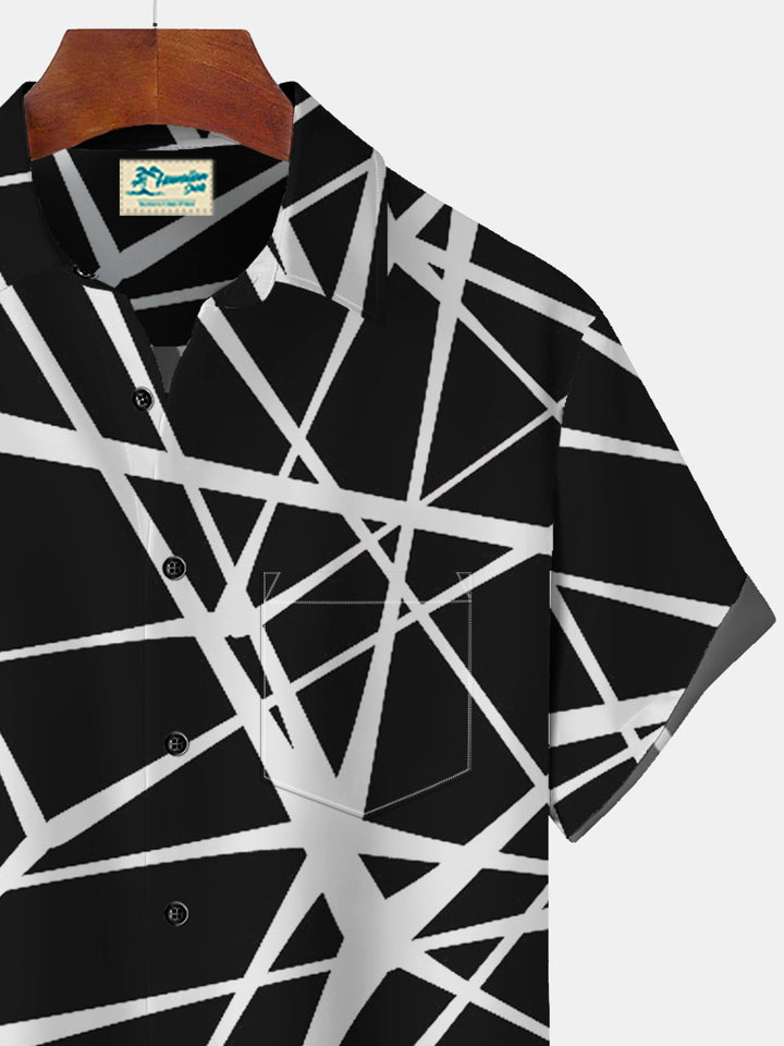 Alohadaddy Vintage Rock Geometric Print Men&
