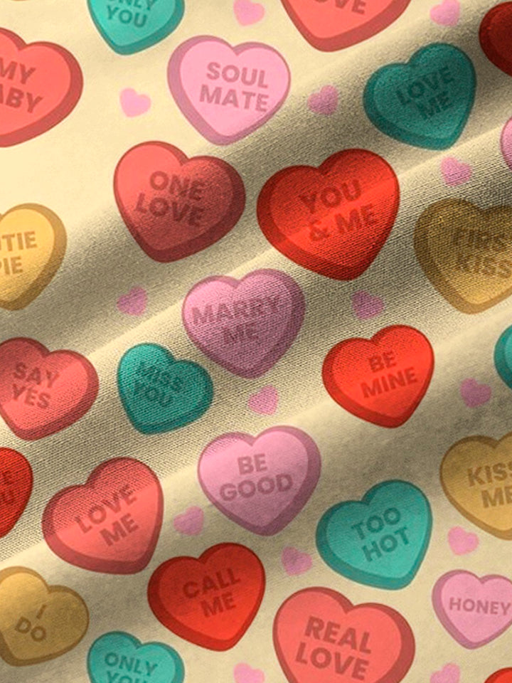 Camisa con bolsillos abotonados para hombre con estampado del Día de San Valentín de Alohadaddy