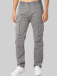 Alohadaddy Men's Loose Plus Size Casual Zipper Cargo Pants Multi Pocket Straight Leg Trousers