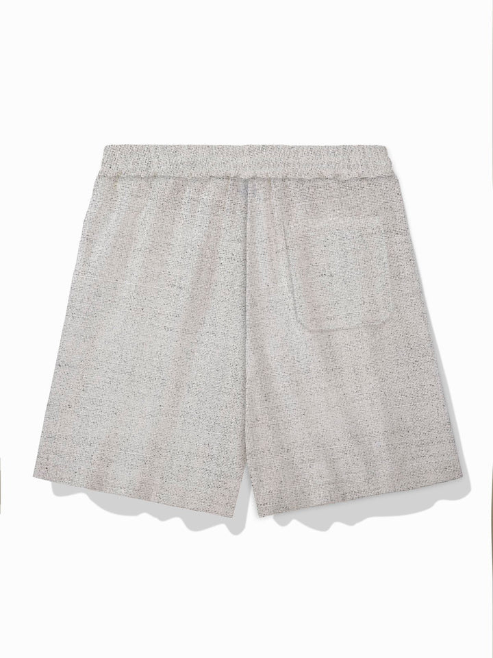 Pantalones cortos de playa informales para hombre con estampado de carpas japonesas de algodón y lino Alohadaddy