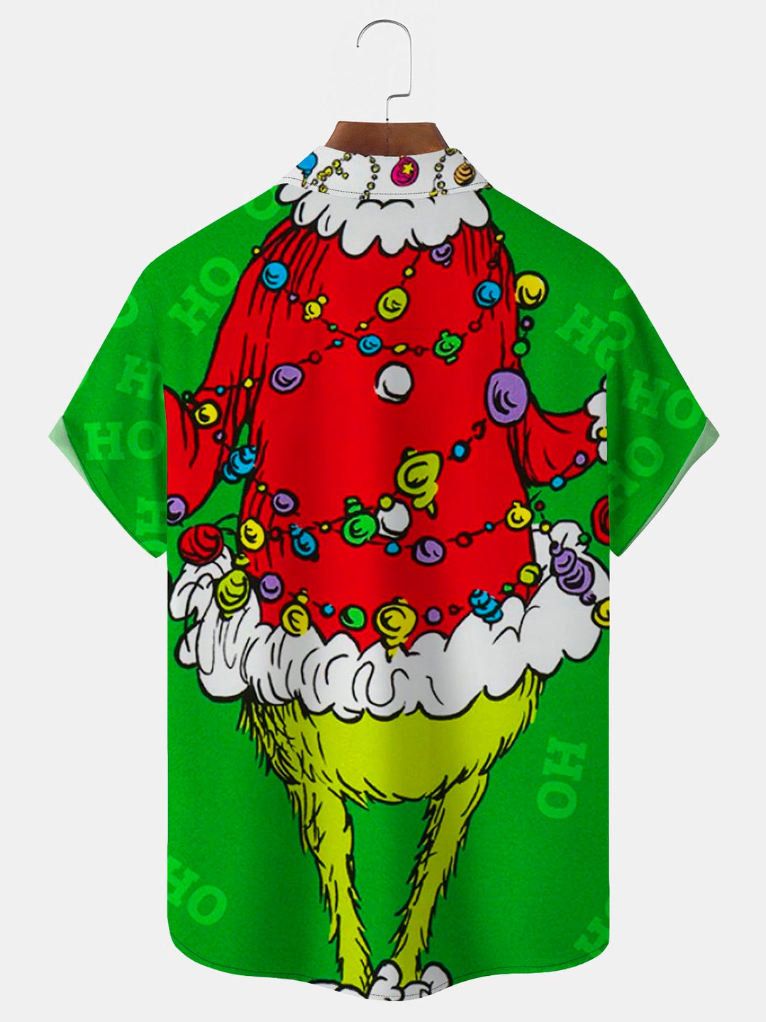 Camisa con bolsillos abotonados para hombre con estampado divertido de dibujos animados navideños de Alohadaddy