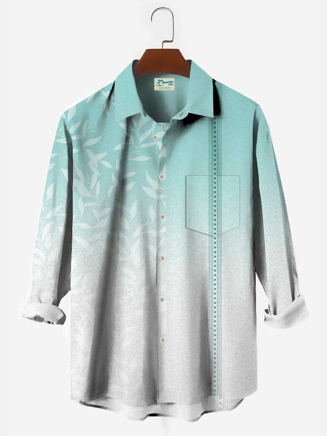 Alohadaddy Hawaiian Ombre Floral Print Men&
