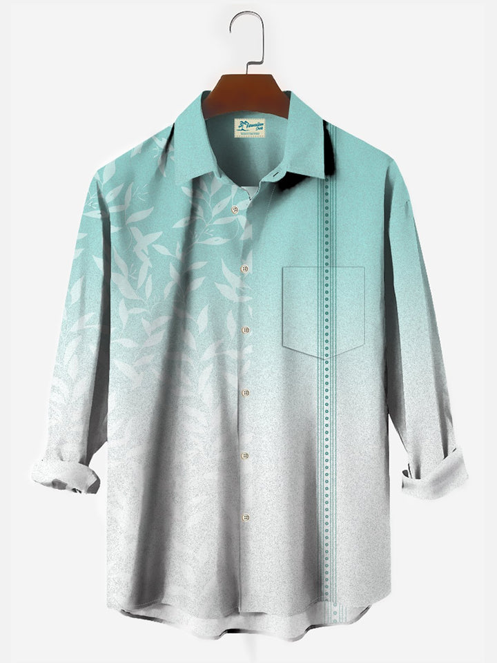 Alohadaddy Hawaiian Ombre Floral Print Men&