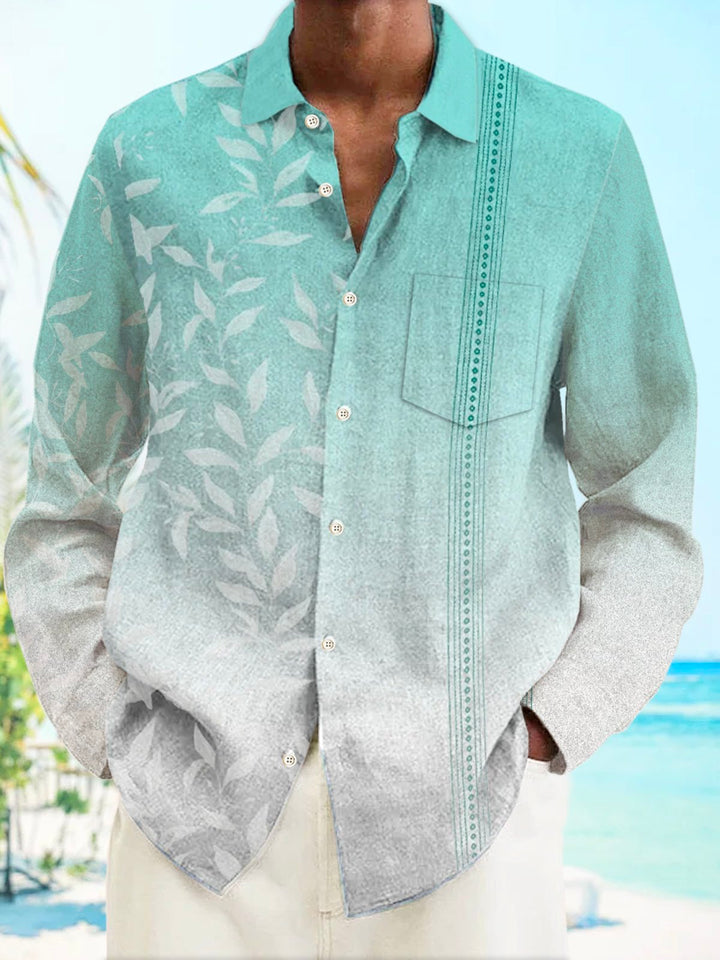 Alohadaddy Hawaiian Ombre Floral Print Men&