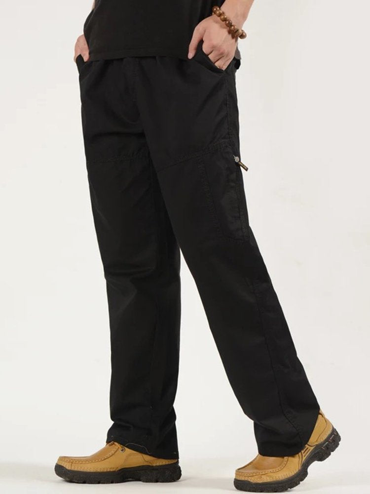 Pantalon décontracté ample à poches multiples pour homme Alohadaddy