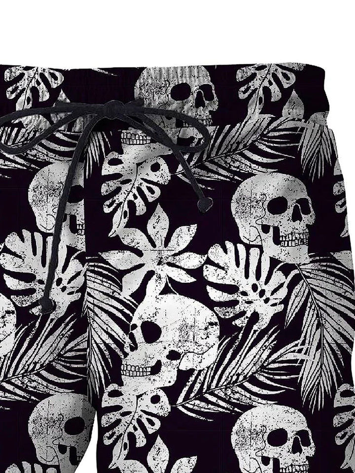 Alohadaddy Vintage Skull Plant Leaf Men&