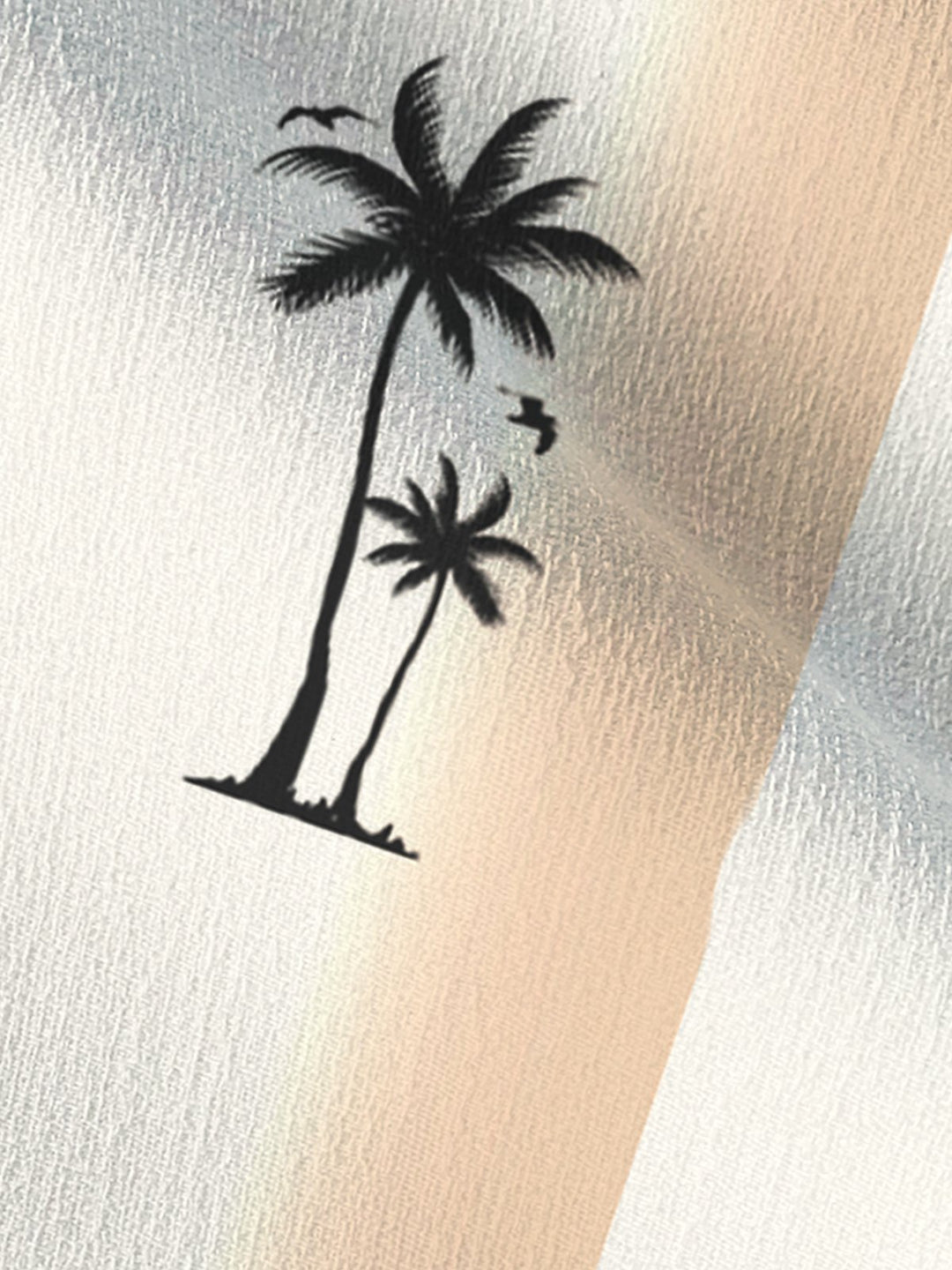 Alohadaddy Cotton-Linen Vacation Striped Coconut Tree Decoration Men&