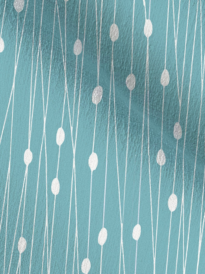Alohadaddy Casual Cotton-Linen Wave-Point Irregular Line Men&
