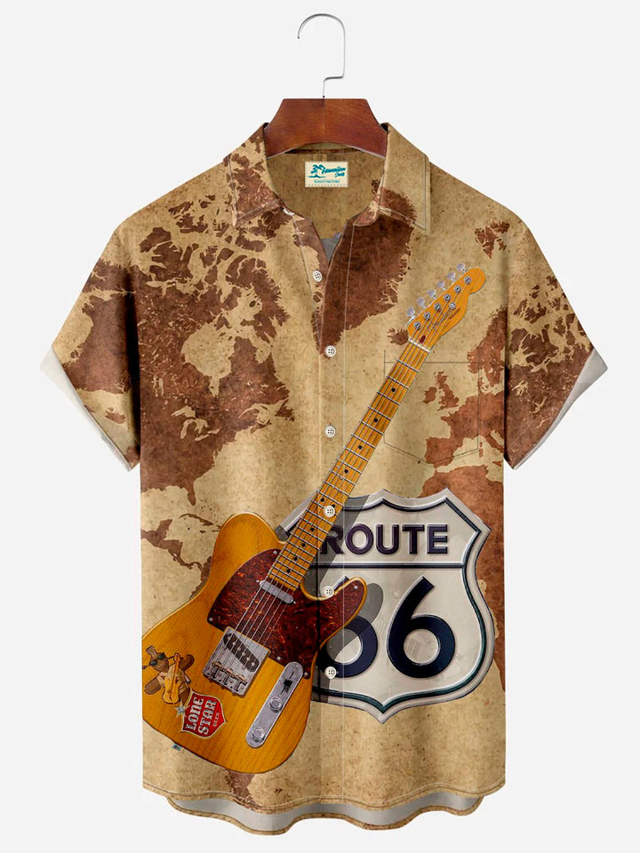 Alohadaddy Music Instrument Map Route 66 Men&