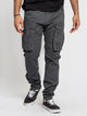Alohadaddy Plus Size Men's Cargo Pants Solid Multi-Pocket Casual Pants