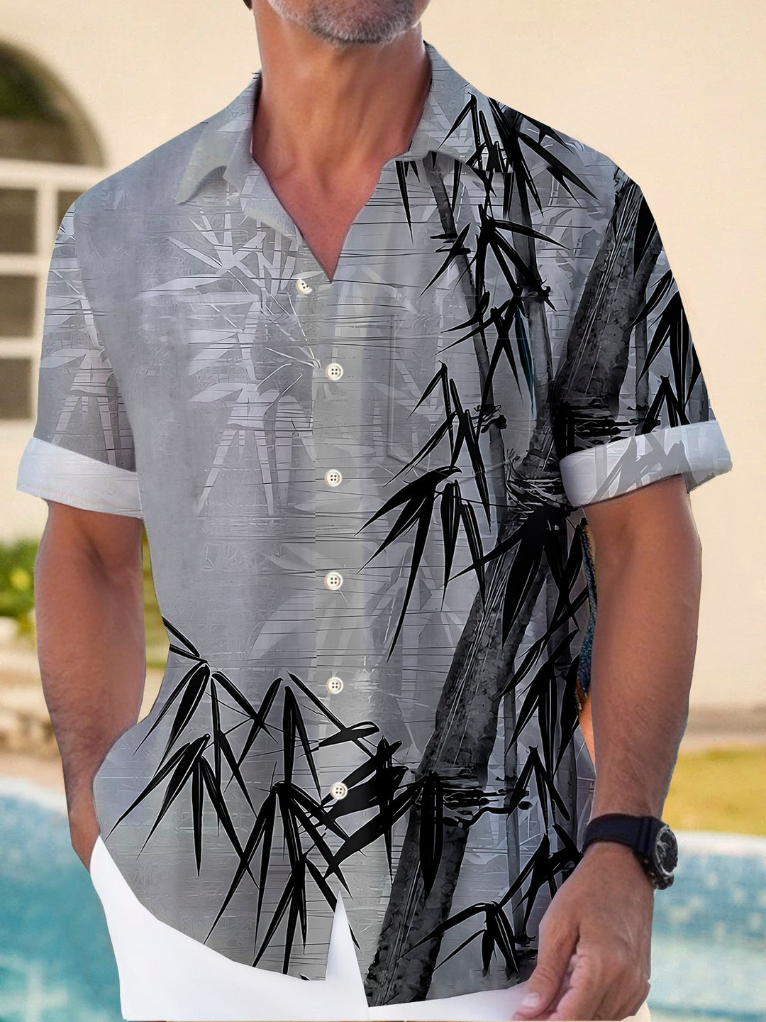 Alohadaddy Vintage Bamboo Print Men&
