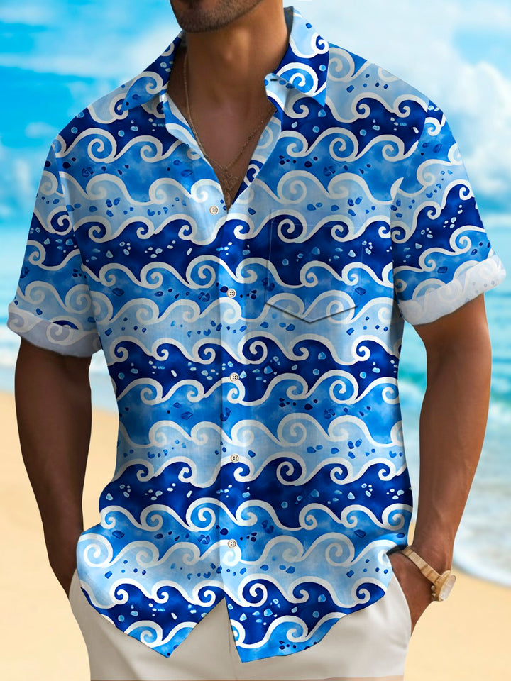 Alohadaddy Vintage Japanese Wave Blue Men&