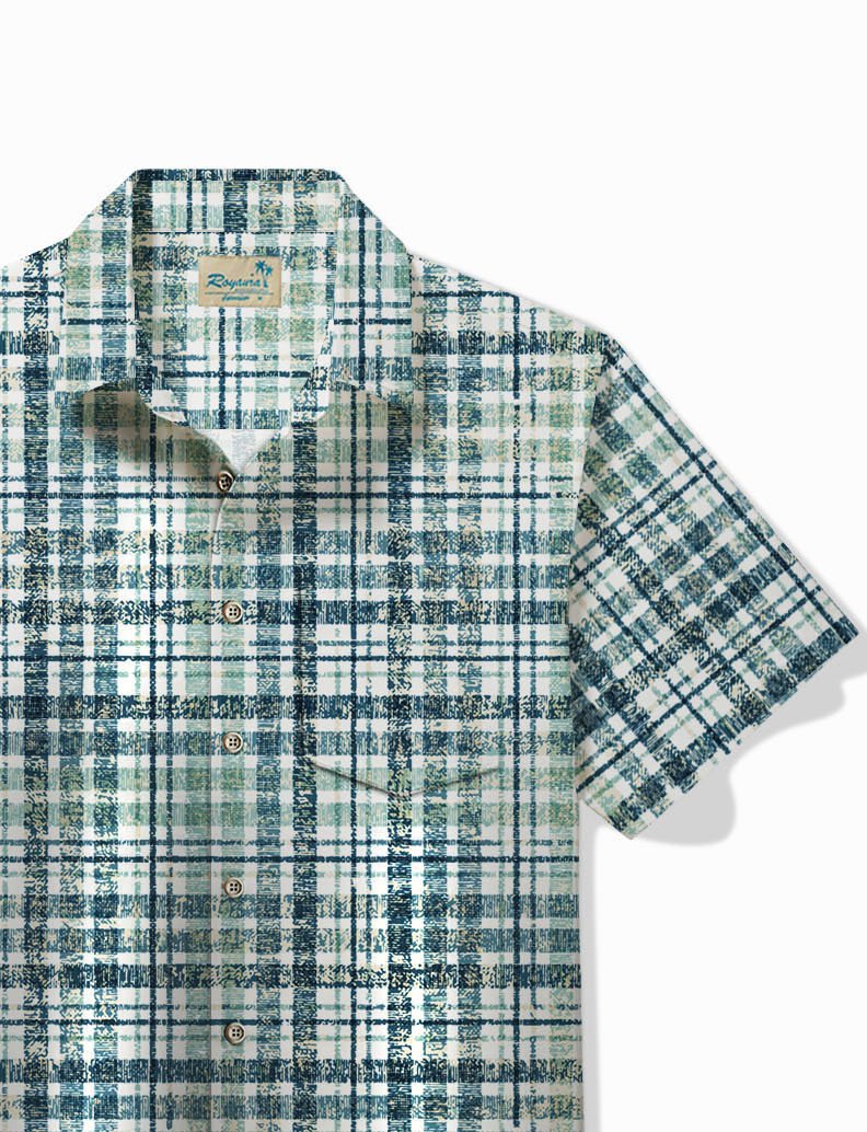 Alohadaddy Basic Plaid Print Men&