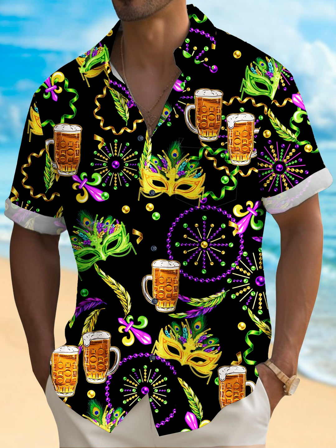 Alohadaddy Holiday Mardi Gras Men&