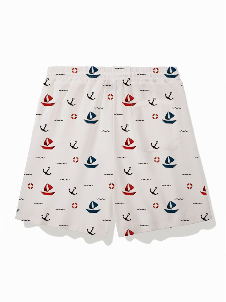Pantalones cortos casuales de secado rápido para hombre con estampado hawaiano de Alohadaddy