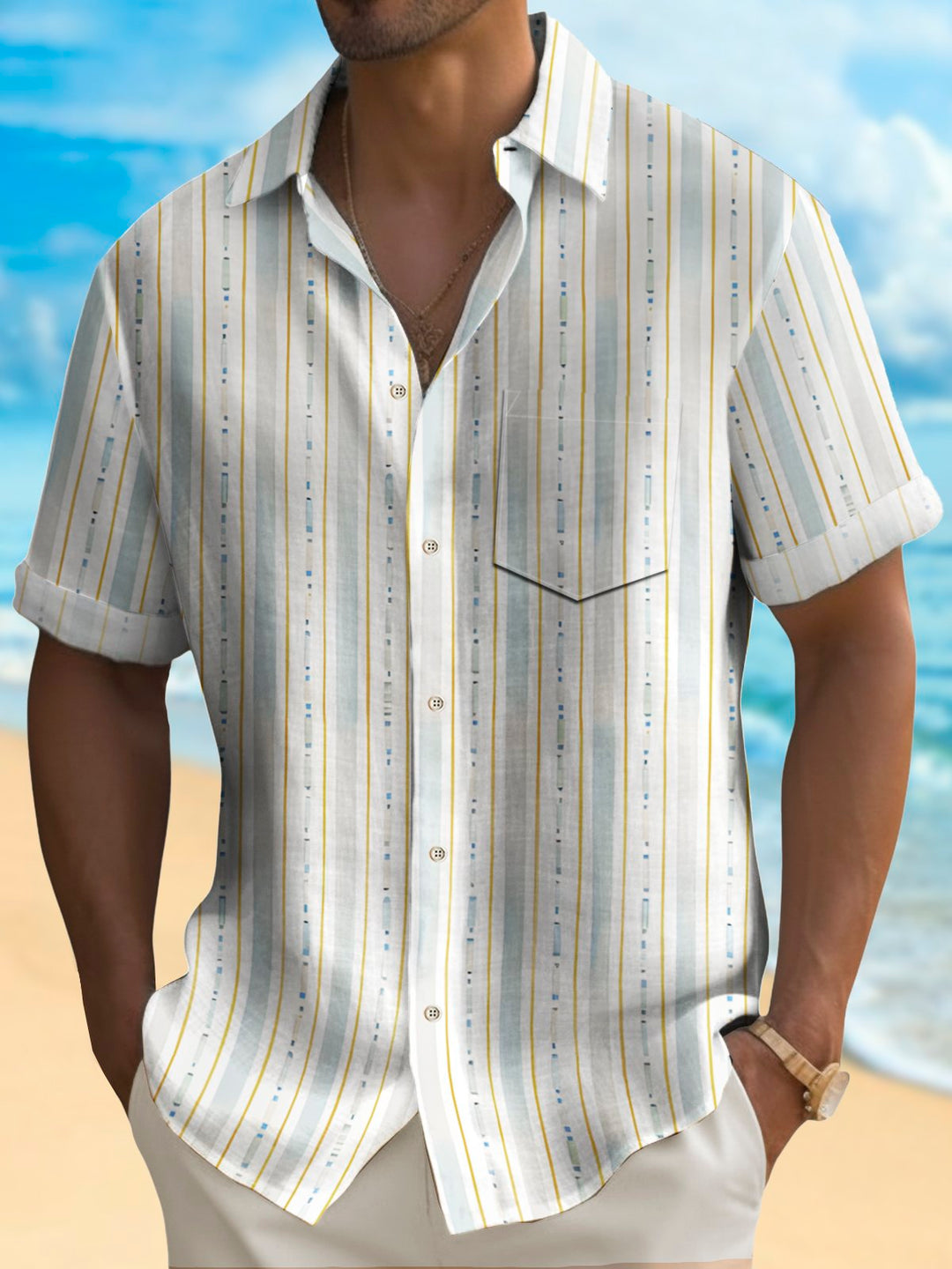 Alohadaddy Basic Striped Men&