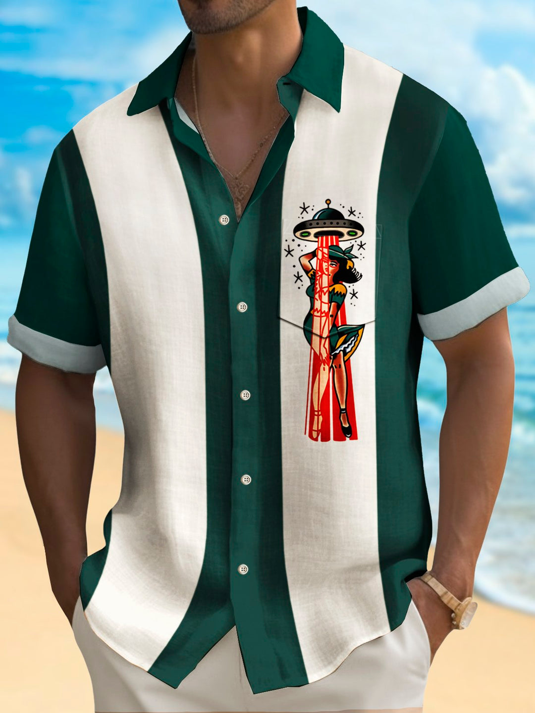 Alohadaddy Vintage Bowling Pin Up Girls Printed Hawaiian Shirt Plus Size Holiday Shirt