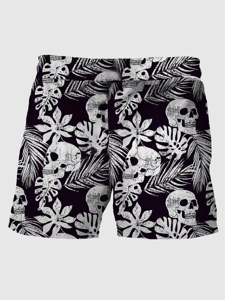 Alohadaddy Vintage Skull Plant Leaf Men&