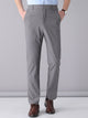 Alohadaddy Holiday Casual Men's Navy Blue Trousers Elastic Waist Casual Pants